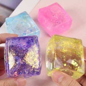Slow Rebound Squeeze Crystal Cube