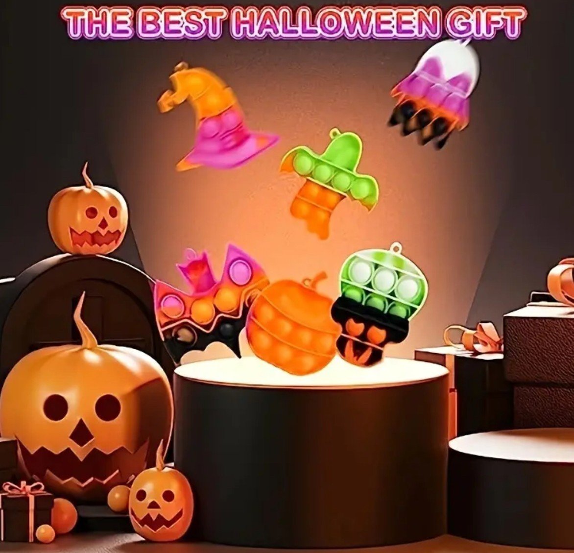 Halloween Pop it Keychain